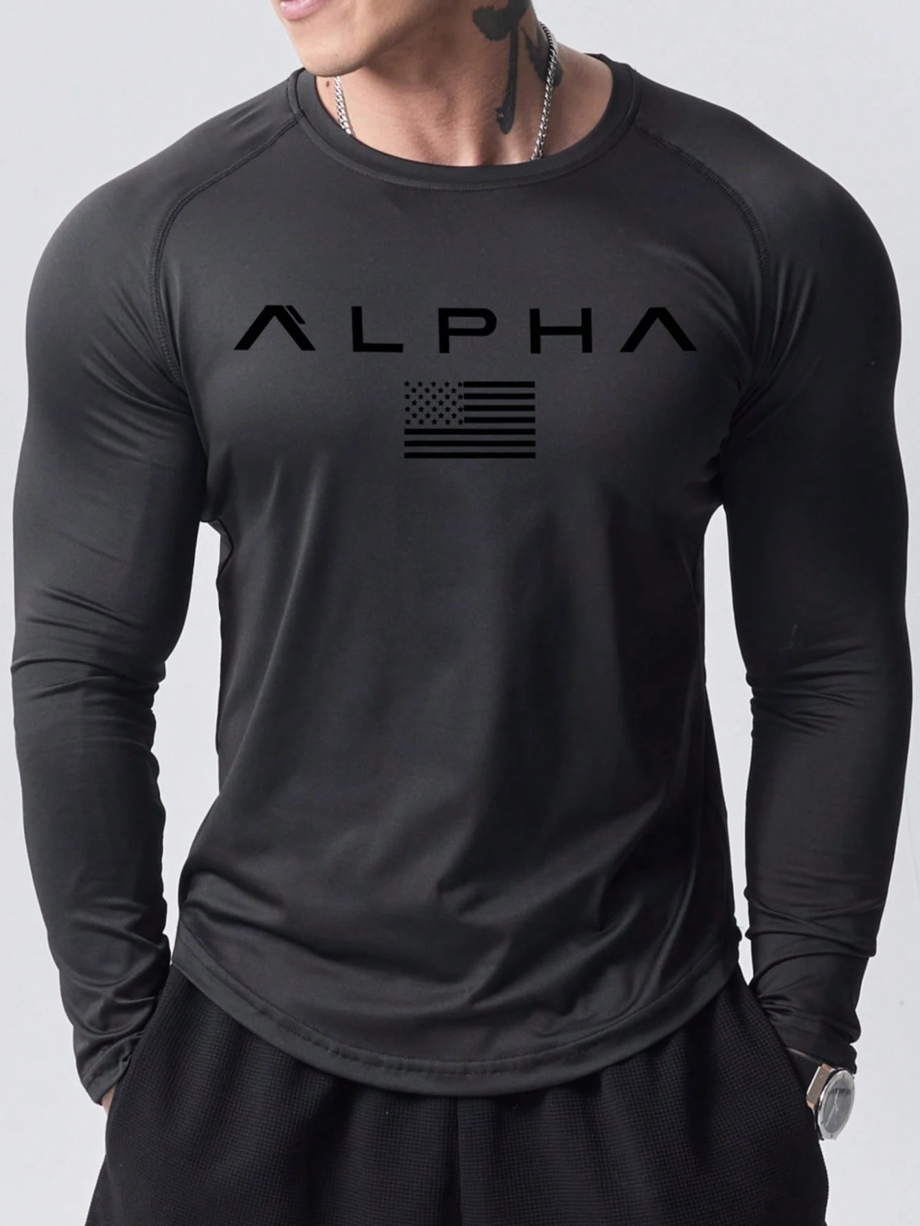 Kaos Lengan Panjang Pria Terba - 3D Printing Custom ulasan dan harga