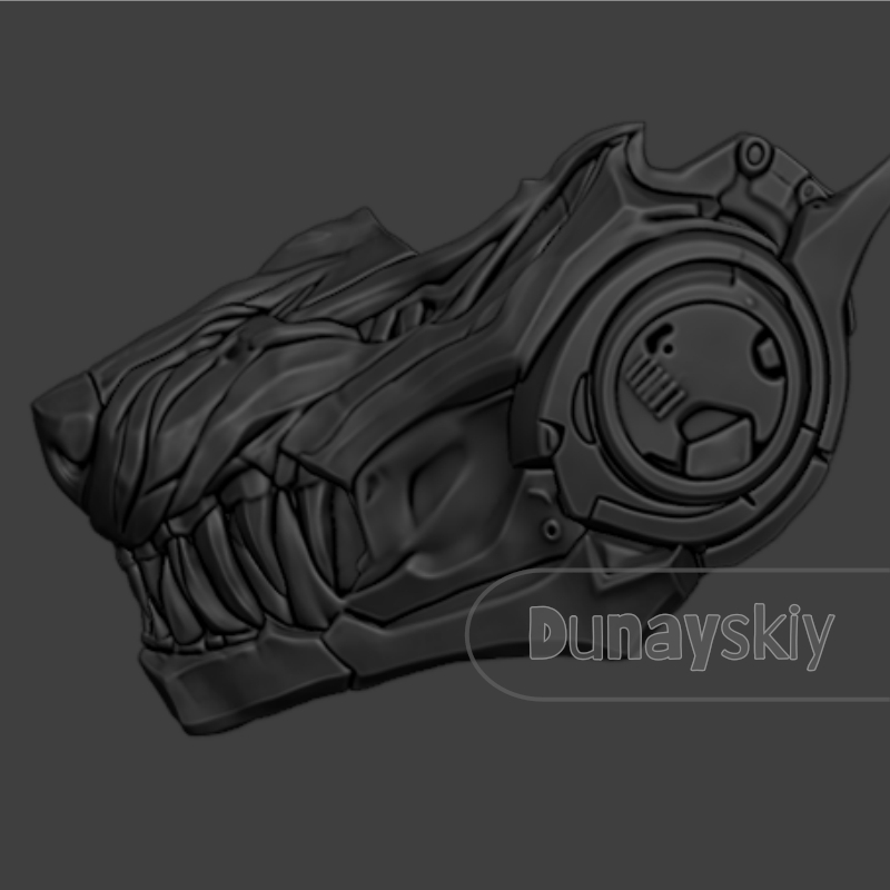 Topeng Serigala Valko Love and - 3D Printing Mask ulasan dan harga