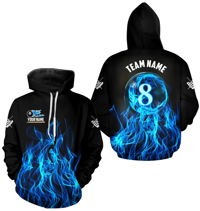 Hoodie Grafis Biliar Terbaru 2 - 3D Printing Custom ulasan dan harga