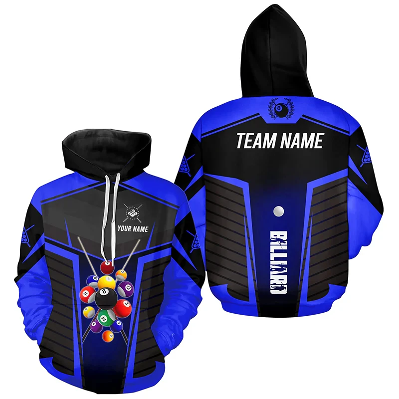 Hoodie Grafis Biliar Terbaru 2 - 3D Printing Custom ulasan dan harga