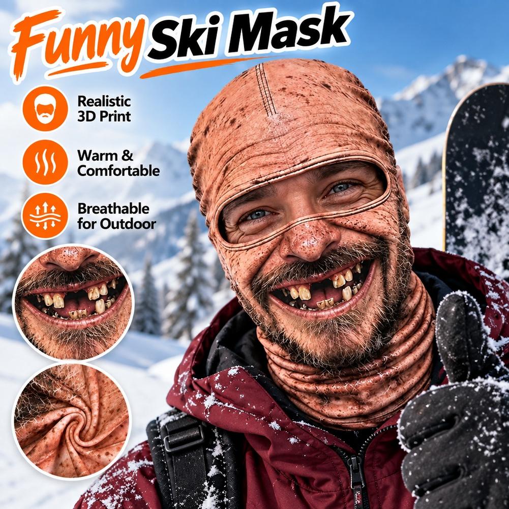 Topeng Ski Pria Tua, Lucu, Rea - 3D Printing Mask ulasan dan harga