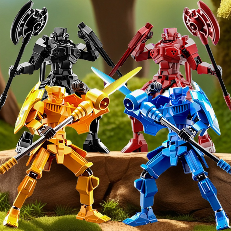 Figur Karakter Ksatria Cetak 3 - 3D Printing Lego Bricks ulasan dan harga