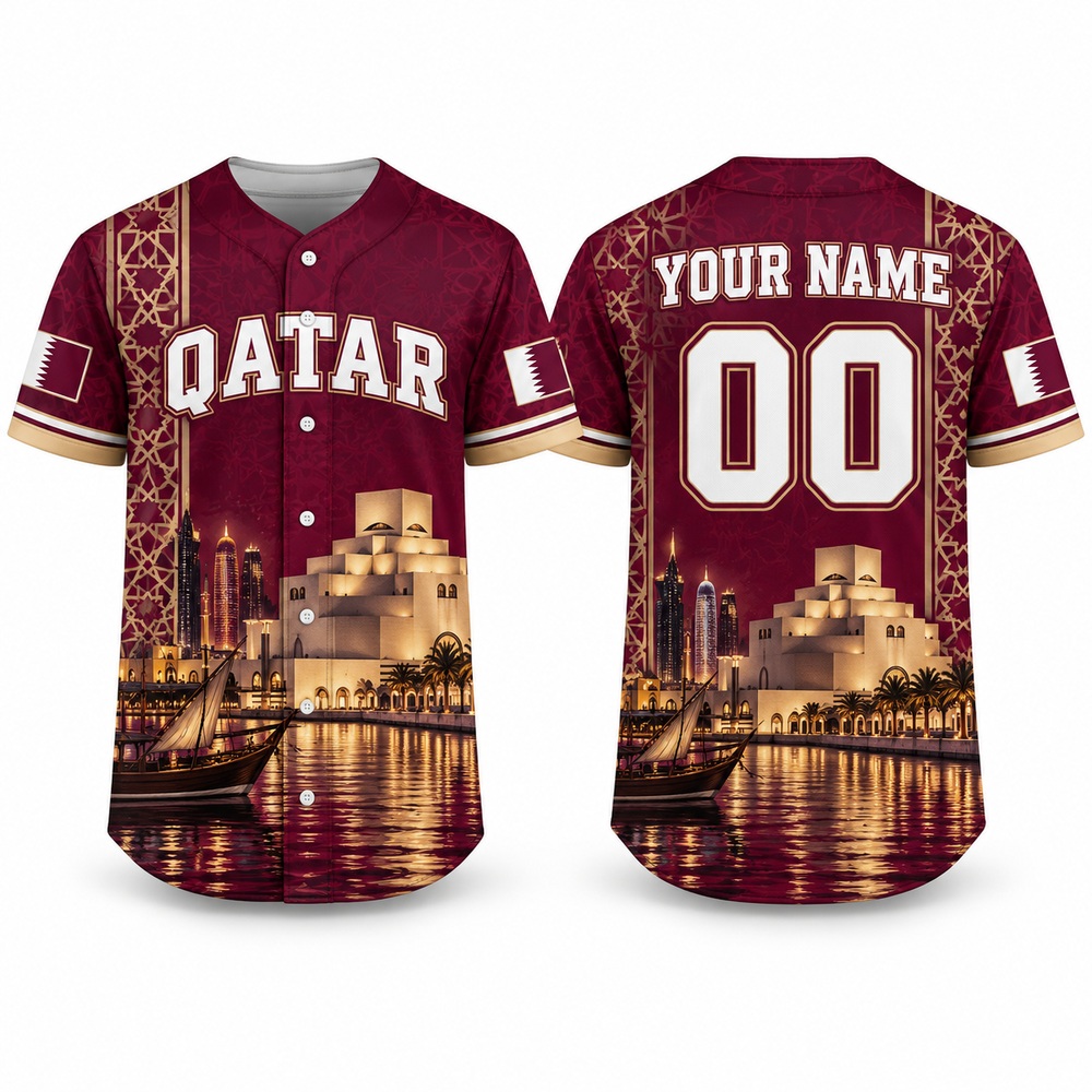 Kaos Baseball Qatar Doha dan M - 3D Printing Qatar ulasan dan harga