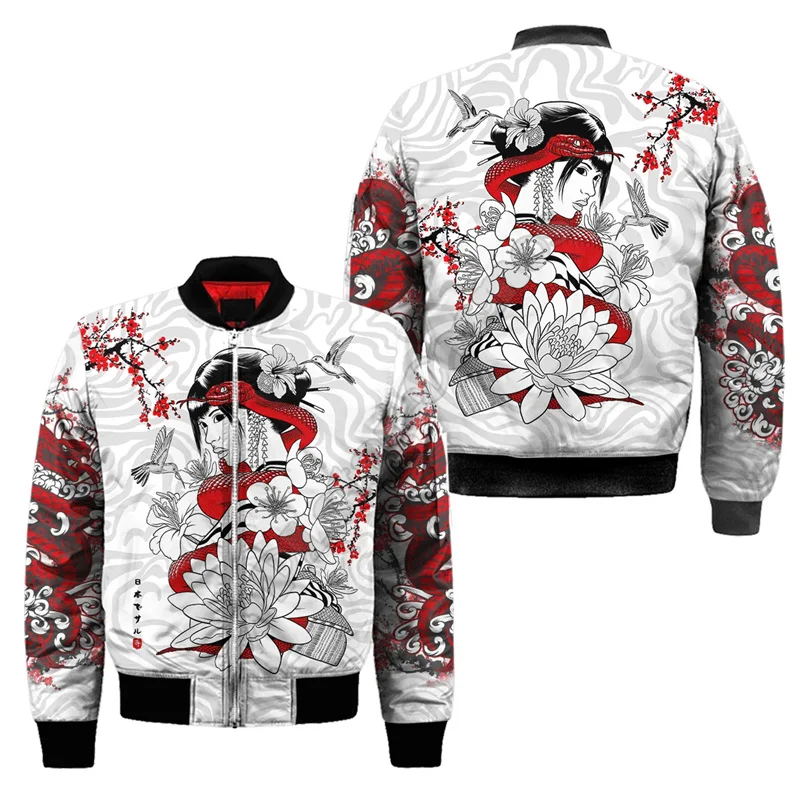 Jaket Bomber Pria dengan Motif - 3D Printing Mask ulasan dan harga
